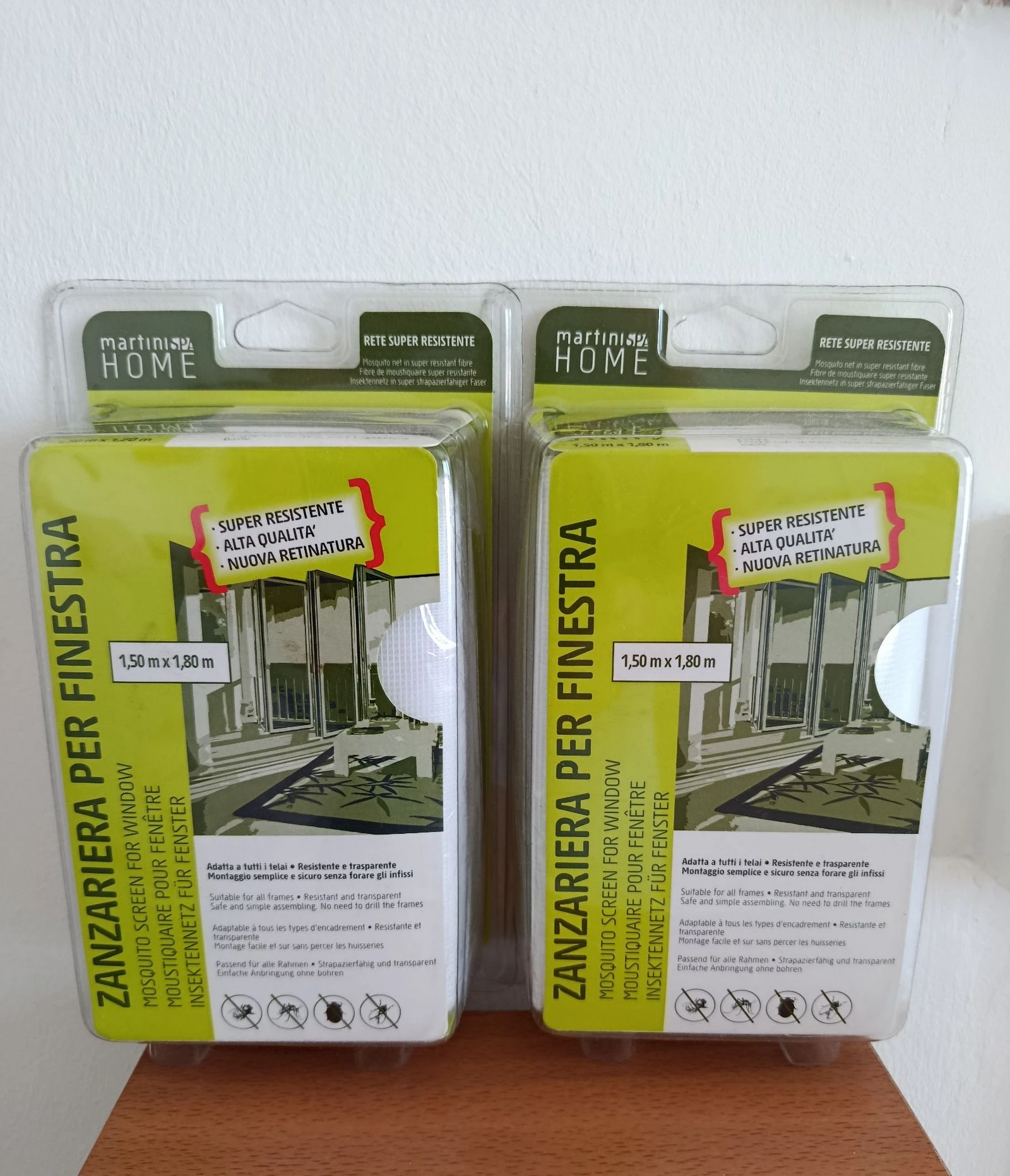 Lot de 2 moustiquaires de porte 
